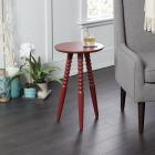 Allison Round Accent Table with Turned Legs