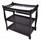 Black Sleigh Style Baby Infant Newborn Changing Table Nursery Diaper Station