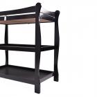 Black Sleigh Style Baby Infant Newborn Changing Table Nursery Diaper Station