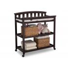 Delta Children Arch Top Changing Table with Casters, Dark Chocolate
