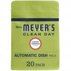 Mrs. Meyer's Clean Day Dishwasher Detergent Packs, Lemon Verbena, 20 Count