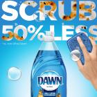 Dawn Ultra Liquid Dish Soap, 4 Ct, 19.4 Oz, Original Scent and Dawn Non-Scratch Sponge, 2 Ct