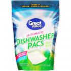 Great Value Automatic Dishwasher Pacs, Fresh Scent, 12 oz, 20 Count