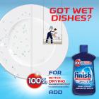 Finish Jet-Dry Rinse Aid, 16oz, Dishwasher Rinse Agent and Drying Agent