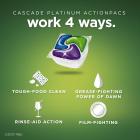 Cascade Platinum ActionPacs Dishwasher Detergent, Lemon, 48 count