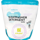Grab Green Natural Automatic Dishwashing Powder Detergent, Fragrance Free, 80 Loads