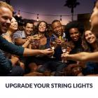 Newhouse Lighting LED String Light Replacement Light Bulb, 1W Curved Filament, Shatterproof Plastic, 16-Pack