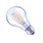 60-Watt Equivalent A19 Clear Glass Filament Dimmable LED Light Bulb Daylight (6-Pack)