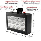 12 Strobe KTV Flashlight Table Lamp LED Night Light Mini Flash Black Case AC90-240V