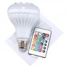 110V/220V Buetooth E27 12W LED RGB Music Bulb Color Speaker Smart Wireless Infared Light Bulb Kingso Smartphone Home Party Stage Dancing With Remote Control
