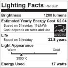 Euri LED Light Bulb, PAR38, 17W (100W Equivalent), Soft White