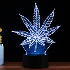 3D Optical Illusion LED Night Light Maple Leaf Acrylic 7 Color Changing Table Desk Lamp Bedroom Home Decor Christmas Birthday Valentine's Day Gift
