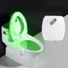 24 Colors LED Toilet Seat Night Light Human Sensor Motion Activated Lighting Lamp Color Changing (Battery not included)