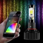 2 in 1 RGB Demon Eye + LED Headlight Bulb Kit XKchrome App Controlled: H8
