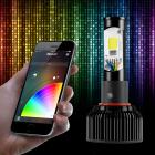 2 in 1 RGB Demon Eye + LED Headlight Bulb Kit XKchrome App Controlled: H8