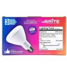 uBRITE LED Light Bulb, 65W Equivalent BR30 Soft White 2700K Dimmable, 3 Pack