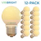 Viribright G15 Globe LED Light Bulb (12 pack), 25 Watt Equivalent, E26 Base, Cool White (4000K), 180 Lumens, 90+ CRI