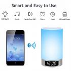 bluetooth Speaker, ELEGIANT Romantic Lighting Wireless bluetooth Speaker Portable Dimmable with Touch LED Night Light, TF Card, Hand-free Alarm Clock