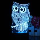 3D LED Night Light Table Desk Lamp Owl Animal 7 Colors Change Touch Switch with Remote Controller For Bedroom Christmas Gift