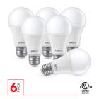 LEDPAX A-19 Dimmable LED Bulb 9W (60W equivalent), 2700K , 800 Lumens, CRI 80, UL, ES Certified, 12 Pack