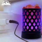 Himalayan Glow Lattice USB Multicolor Nightlight with Salt Chunks