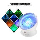 Ocean Wave Projector,12 LED &7 Colors Night Light,Remote Control,Kids Bedoom,Built-in Mini Music Player(Pearl White)