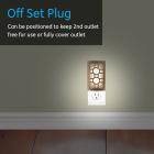 GE CoverLite LED Plug-In Night Light, Sun Design, Oil Rubbed Bronze, 11247