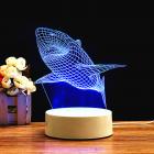 3D Lamp 3D Shark LED Night Light 7 Colors USB Touch Remote Desk Lamp Gifts Acrylic Illusion Led Night Light Lamp Home Decor Christmas Birthday Gifts