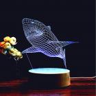 3D Lamp 3D Shark LED Night Light 7 Colors USB Touch Remote Desk Lamp Gifts Acrylic Illusion Led Night Light Lamp Home Decor Christmas Birthday Gifts