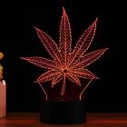3D Maple Leaf Visual LED Light Color Changeable Night Lamp Holiday Gifts Decor