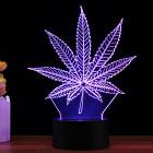 3D Maple Leaf Visual LED Light Color Changeable Night Lamp Holiday Gifts Decor