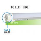 40 Watt Equivalent 4' Clear LED T8 Tube, Daylight White 5000K, 2200 Lumens, Ballast Bypass (Direct Wire) Pack of 25