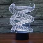 3D Novelty DNA LED Night Light 7 Color Change Touch Switch Table Desk Lamp Christmas Birthday Gift