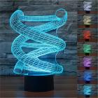 3D Novelty DNA LED Night Light 7 Color Change Touch Switch Table Desk Lamp Christmas Birthday Gift