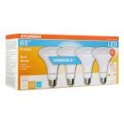 Sylvania 65W Equivalent BR30 Reflector, High CRI, Dimmable, Soft White, For CA Residents, 4-Pack