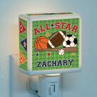 Personalized Planet Personalized Night Light - All Star Sports