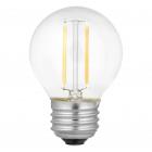 Nu-Tech LED Filament Globe Light Bulb, 2W (25W Equivalent), Clear, 1-count