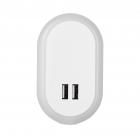 LAX Dual USB Wall Charger with Night Light