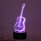 3D Ukulele Guitar Model Night Light 7 Color Change LED Table Lamp Music Decor