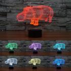Moaere Hippo 3D Illusion LED Night Light Lamp 7 Colors Gradual Changing Touch Switch USB Table Lamp Valentine's Day gift for Lover or Kids Deal of the day