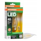 Sylvania Vintage LED Light Bulb, 40W Equivalent, B10 Candelabra Medium Base