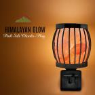 Himalayan Glow Salt Lamp Wall Plug-in, 360 Rotatable Framed Night Light
