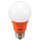 Energetic LED Color Light Bulbs, 3W (40W Equivalent), Orange, A19 Shape, E26 Base, UL Listed, 4-count