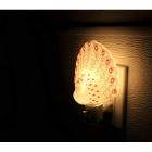 Ceramic Peacock Plug-in Night Light Home Decor Birthday Housewarming Congratulatory Blessing Gift -D