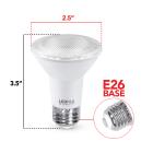 LEDPAX PAR 20 Dimmable LED Bulb, 7W (50W equivalent), 2700K , 470 Lumens, CRI 80, UL, ES Certified, 16 Pack