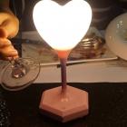 Bestller 3D Heart Shape Led Night Light 3 Level Dimmable Desktop Lamp Table Desk Bedroom Decor