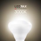 LEDPAX BR30 Dimmable LED Bulb, 9W (65W equivalent), 3000K, 650 Lumens, CRI 80, UL, ES Certified, 12 Pack