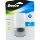 Energizer Automatic LED Night Light, Plug-In, Light Sensing, Dusk-to-Dawn, Silver, 37103