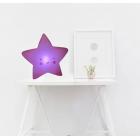Soft Star Light (Pink). It comes with 3 Button Batteries with on/off switch;Product Size: 5.25x5.25x2. Soft sqeezable fun to toss around. Center piece