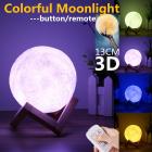 3D USB Moonlight Lamp LED Night Light Moonlight Gift Color Changing + Remote Control
